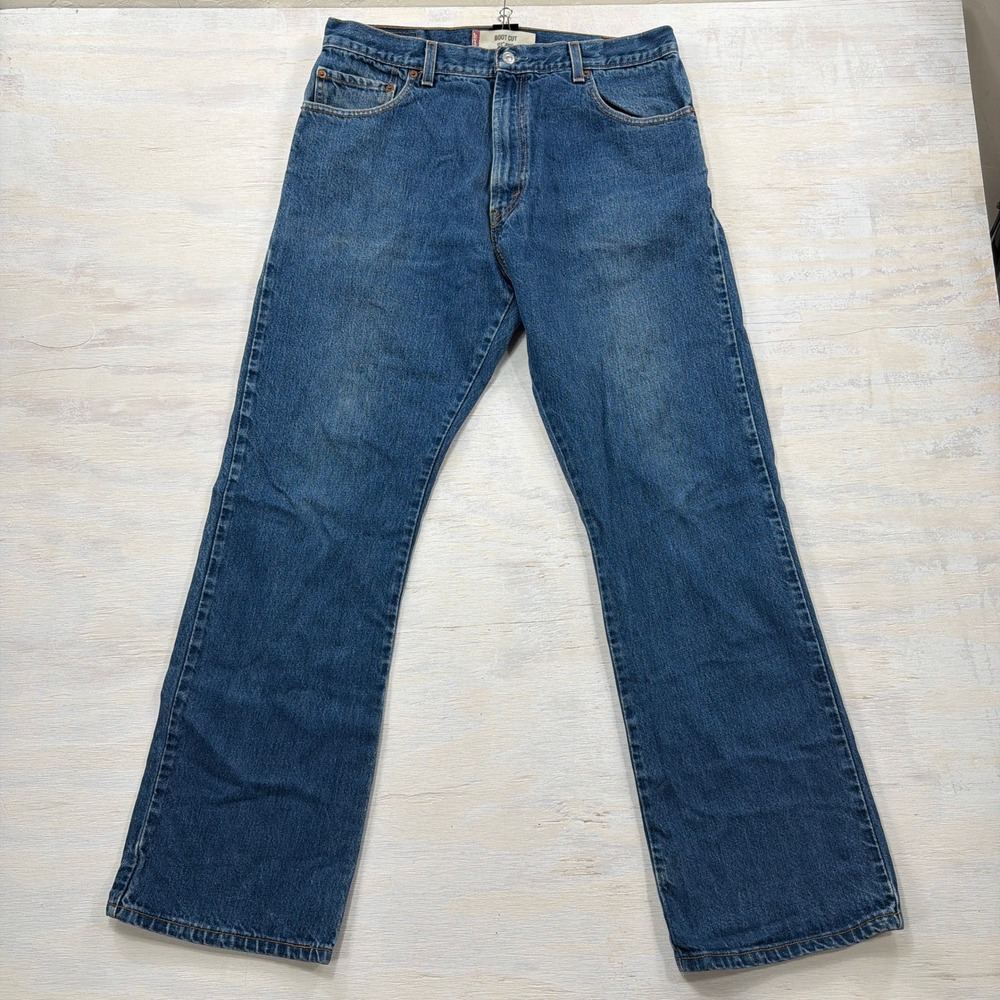 Levi's Jeans 517 Boot Cut W36 L32 Vintage Medium Wash Denim Blue Mens